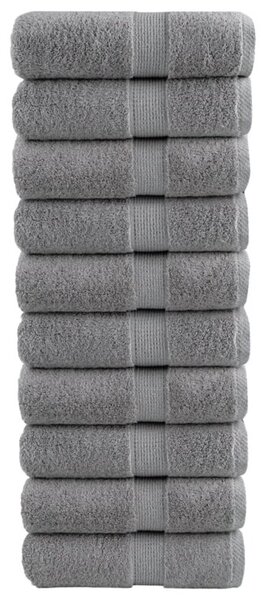 Ręczniki toaletowe premium, solund 10 szt. szare 30x30cm 600 g/m²