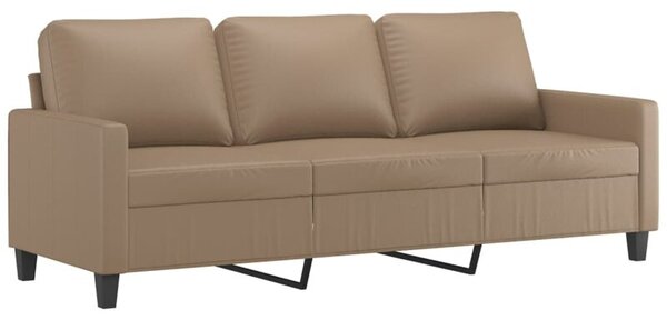 Sofa, 3-osobowa cappuccino, 180 cm, sztuczna skÃ³ra
