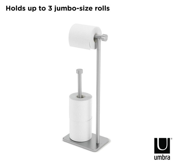 Stalowy stojak na papier toaletowy Cappa – Umbra