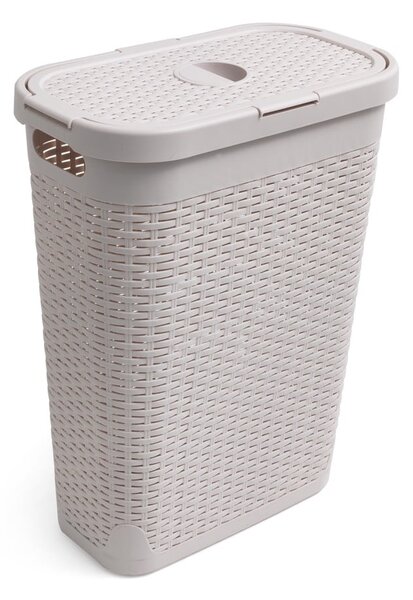 Beżowy kosz na pranie Addis Calico, 40 l
