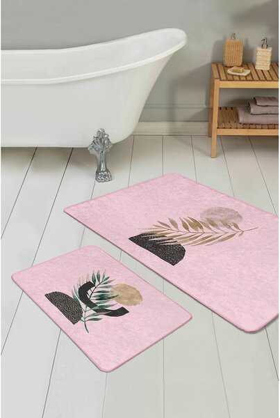 Różowe dywaniki łazienkowe zestaw 2 szt. 60x100 cm – Mila Home