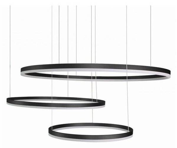Lampa wisząca LED Azzardo HALO AZ4707 130W 3-ring 100+80+60 cm – nowoczesna, efektowna do salonu