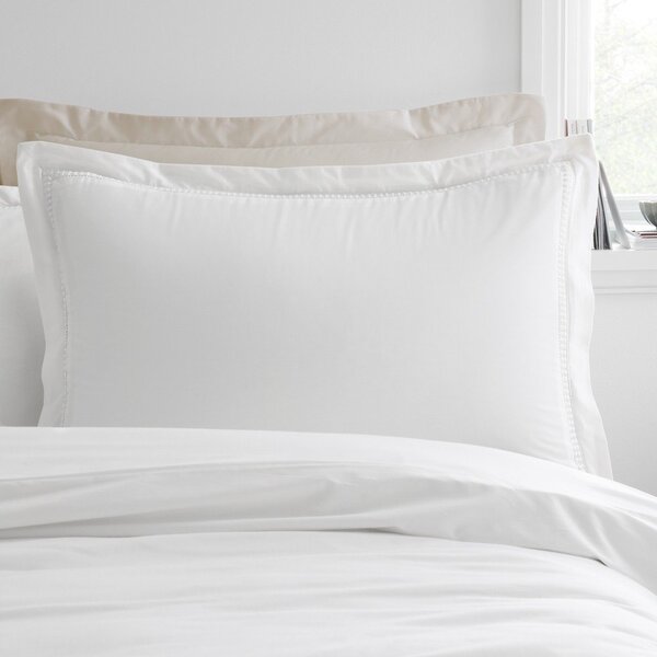 Biała bawełniana pościel dwuosobowa 200x200 cm Oxford Lace Trim – Bianca