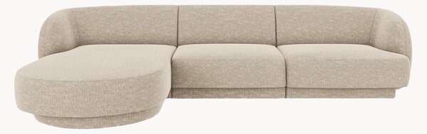 Sofa narożna z szenilu Miley (4-osobowa)