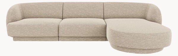 Sofa narożna z szenilu Miley (4-osobowa)