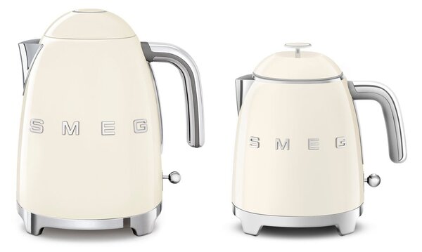 Kremowy czajnik elektryczny ze stali nierdzewnej 800 ml Retro Style – SMEG