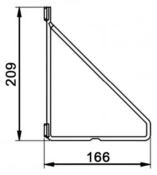 Czarne półki wiszące w stylu loft W4-N89
