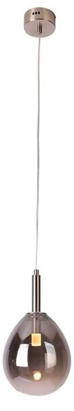 Srebrnoszara lampa wisząca - B0-T95