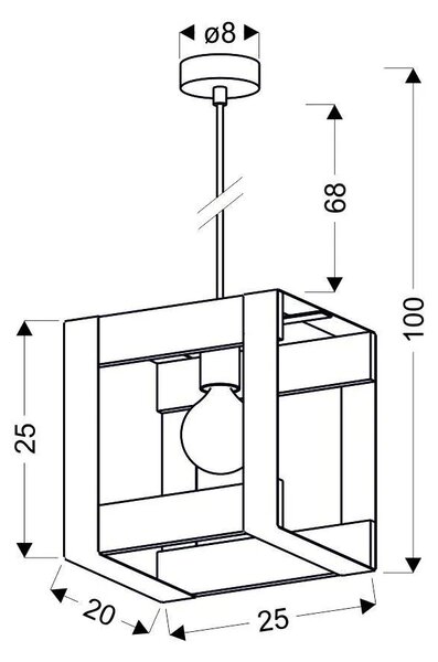 Industrialna lampa wisząca - H2-Z29