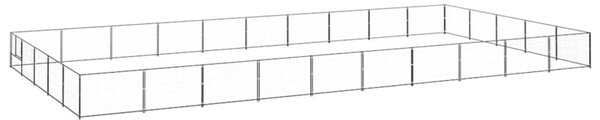 Kojec dla psa, czarny, 50 m², stalowy