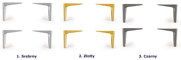 Zestaw złotych nóżek do łóżka P9-T46