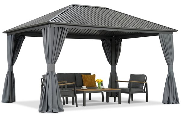 Metalowa altana Sardynia Premium 3x6 Garden Point antracyt