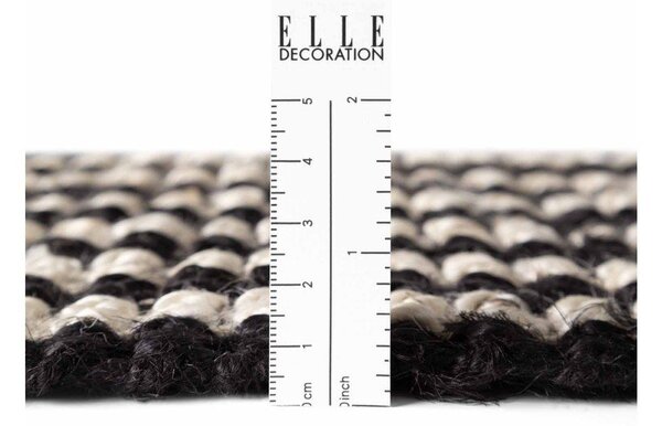 Czarny dywan z juty tkany ręcznie 160x230 cm Harvest Ebony – Elle Decoration