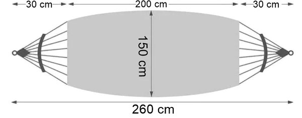 Kolorowy podwójny hamak ogrodowy M1-M46