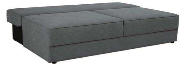Ciemnoszara rozkładana sofa ze schowkiem 202 cm Dora – Scandic