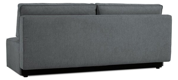 Ciemnoszara rozkładana sofa ze schowkiem 202 cm Dora – Scandic