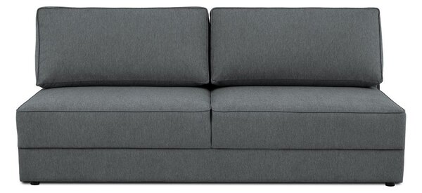 Ciemnoszara rozkładana sofa ze schowkiem 202 cm Dora – Scandic