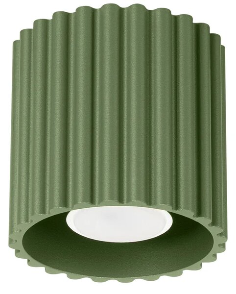 Oliwkowa lampa sufitowa w loftowym stylu E8-C57