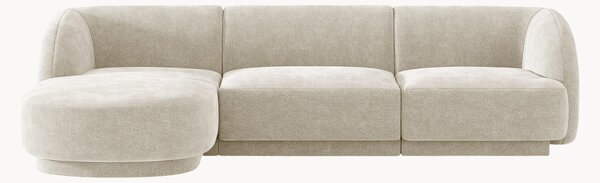 Sofa narożna z szenilu Miley (4-osobowa)