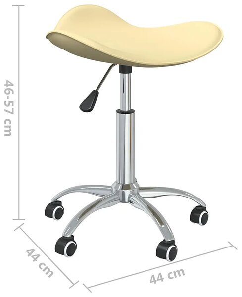 Kremowy regulowany taboret E3-T49