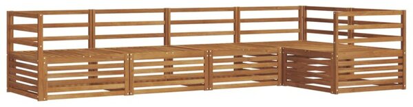 Zestaw mebli ogrodowych z litego drewna akacjowego - modułowy, elegancki i wygodny