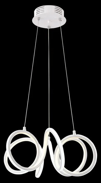 Biała spiralna lampa wisząca LED - S006-Uvex