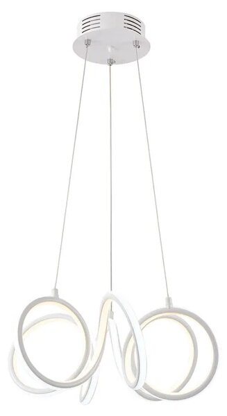 Biała spiralna lampa wisząca LED - S006-Uvex