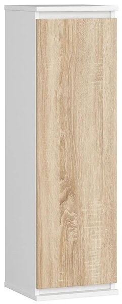 Minimalistyczna szafka wisząca do salonu biały + dąb sonoma Z0-Z25