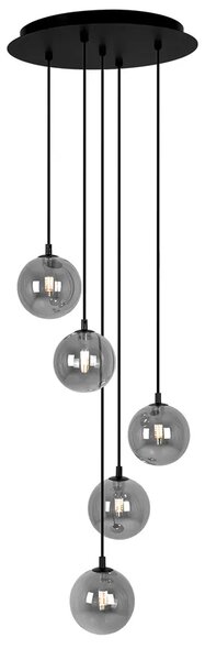 Lampa z wiszącymi beżowymi kulamo K9-T50