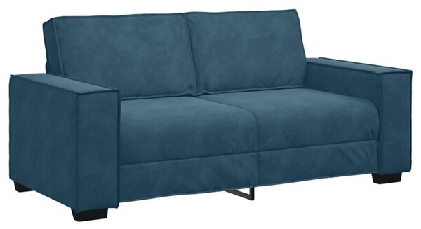 Sofa 2-osobowa, niebieski, 180x78x84 cm, tapicerowana aksamitem