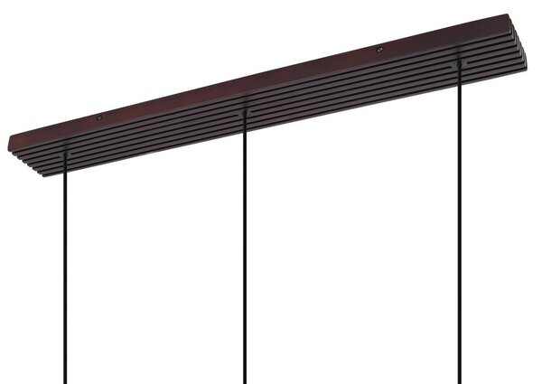 Lampa wisząca szklana Veloura Lucande, możliwość ściemniania, przezroczysty / transparentny, salon / jadalnia, szkło, design