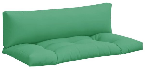 Poduszki na sofę z palet, 2 szt., zielone, tkanina