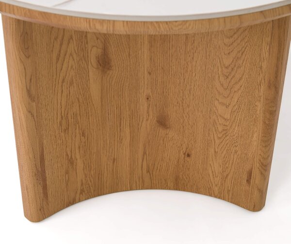 MebleMWM Stół drewniany AURA 200x100 blat ceramiczny