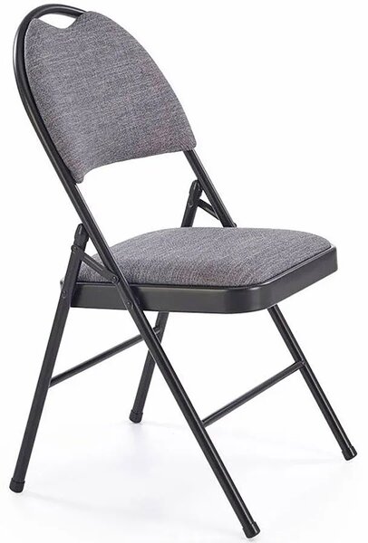 Krzesło składane czarny + popiel Z5-P83