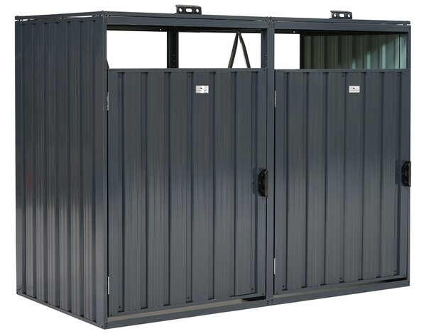 Obudowa na 2 kosze na śmieci 120l lub 240l Alabama CoverTech antracyt