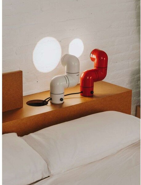Lampa Stołowa Santa & Cole, ściemnialny, biały, salon, tworzywo sztuczne