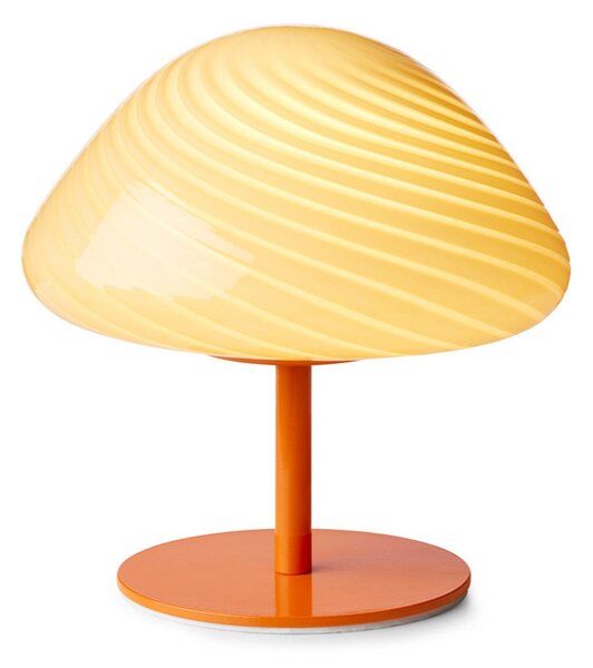 Lampa Stołowa Halo Design, pomarańczowy, salon, szkło