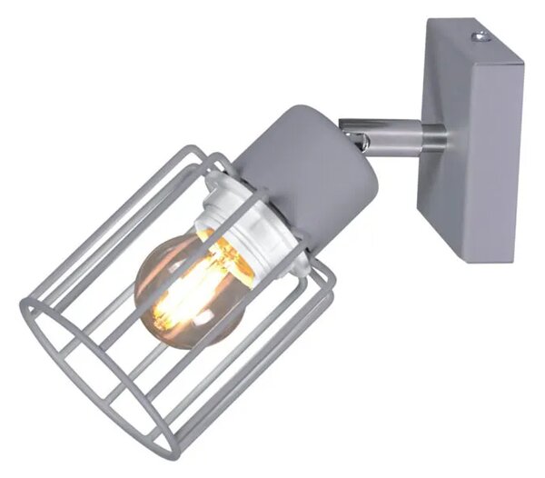 Szary kinkiet z ruchomym kloszem - S578-Syntio