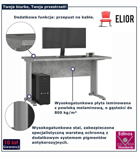 Biurko komputerowe proste do biura D4-B45