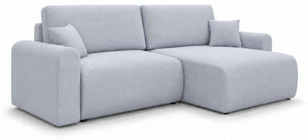 Rozkładany narożnik dwustronny L NORDEN PAROS 250x140 cm, jasnoszary