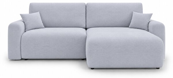 Rozkładany narożnik dwustronny L NORDEN PAROS 250x140 cm, jasnoszary
