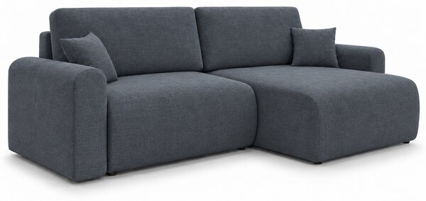 Rozkładana dwustronna sofa narożna w kształcie L NORDEN PAROS 250x140 cm, ciemnoszara