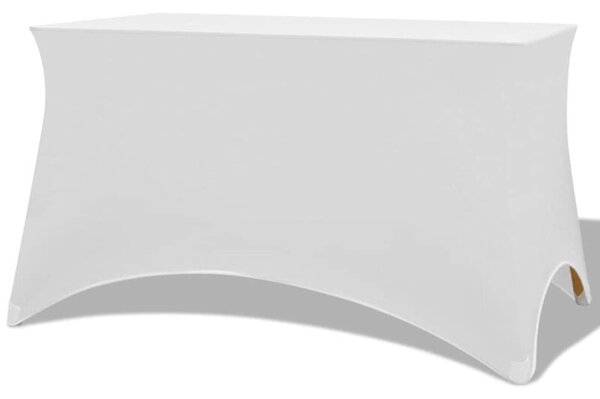 Elastyczny pokrowiec na stół 243x76x74 cm, 2 szt., białe