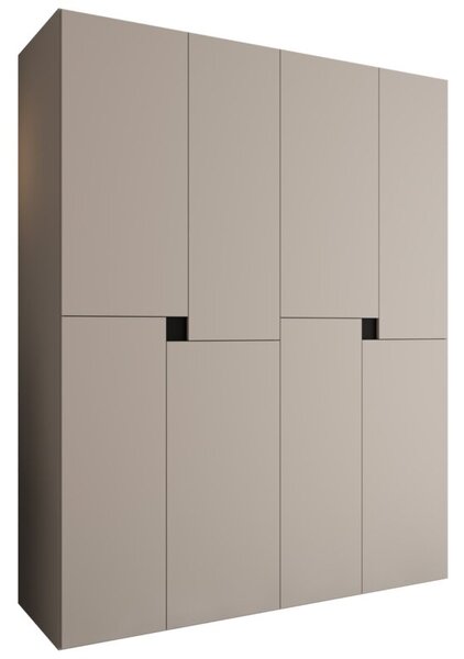 Szafa uchylna otwierana Tempo 160 wys. 203 cm kaszmir + u. czarny