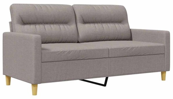 Sofa 2-osobowa, kolor taupe, 140 cm, tapicerowana tkaninÄ