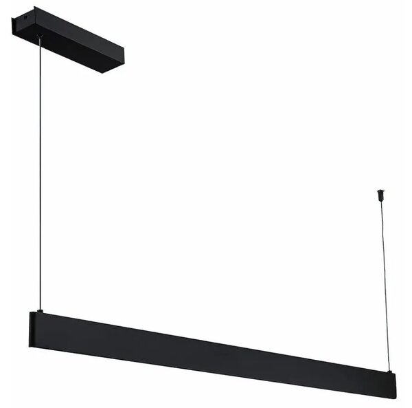 Czarna podłużna lampa wisząca A4-L08