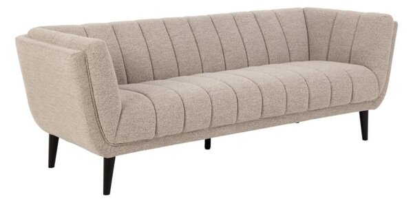 Sofa Tampa 3-osobowa, beżowa bouclé, elegancki design (97784)