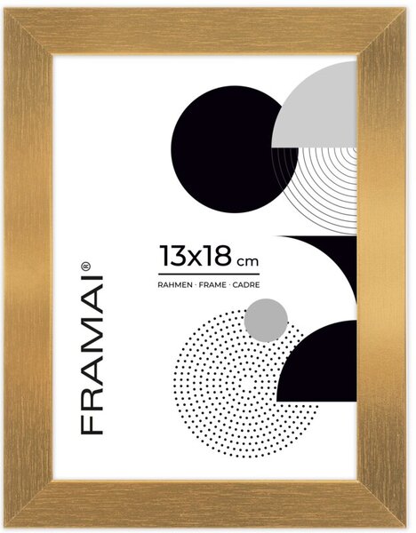 Złota ramka na zdjęcia w rozmiarze 13x18 cm FRAMAI®