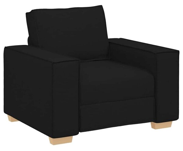Sofa fotel czarny 100x78x84 cm tkanina