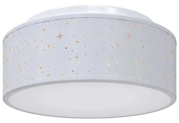 Szara lampa sufitowa materiałowa P7-P49